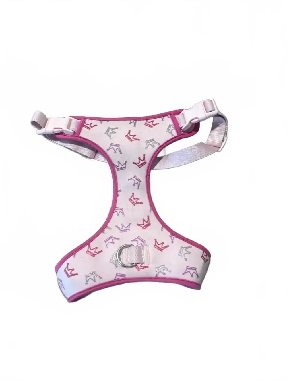 Top Paw size L Pink Crown Pattern Dog Harness